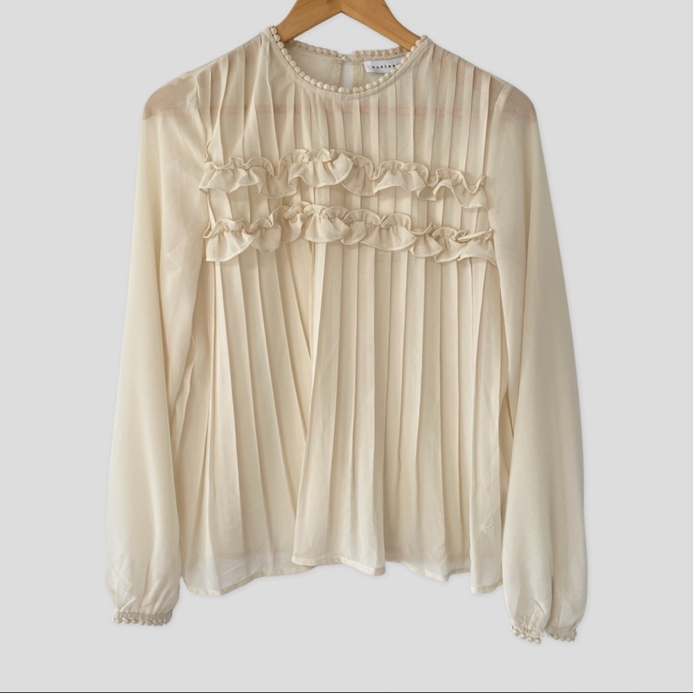 Endless Rose Ivory Sheer Blouse S NWT ($135)